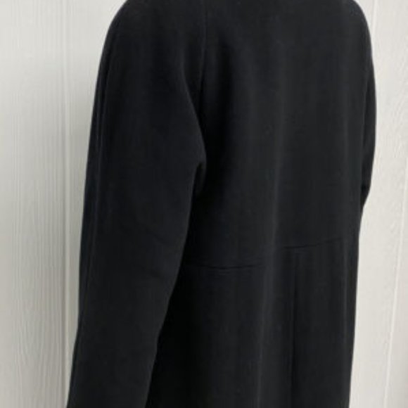 MARVIN RICHARDS coat black cashmere blend size 6 - Picture 6 of 6